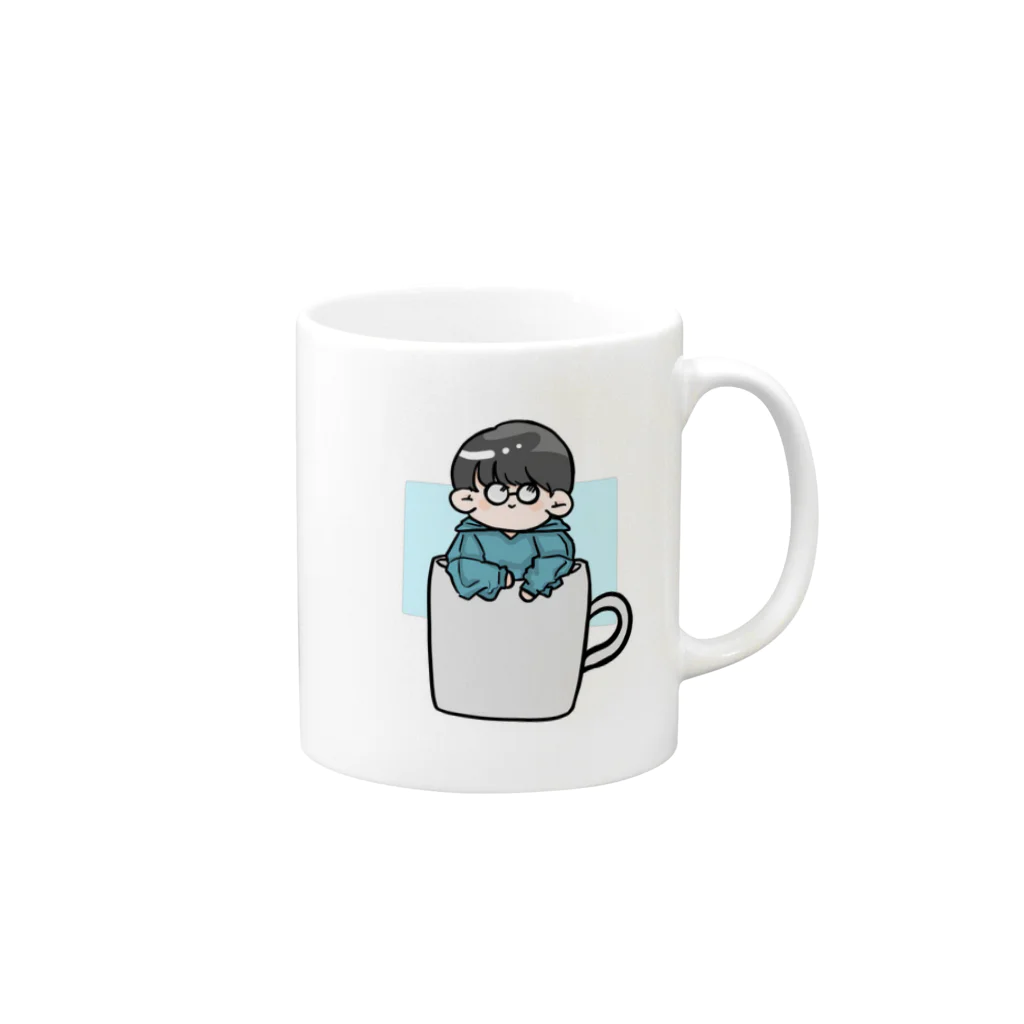 しんちゃんASMRのしんちゃんマグカップ Mug :right side of the handle