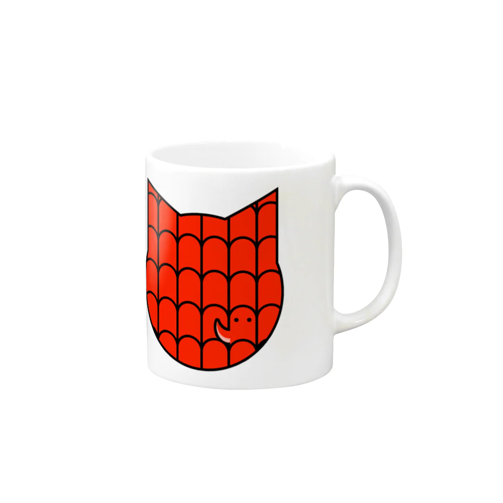 ベンジャミン8のタコウインナー Mug :right side of the handle