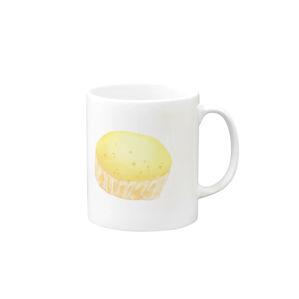 天動説のほかほか蒸しパン Mug :right side of the handle