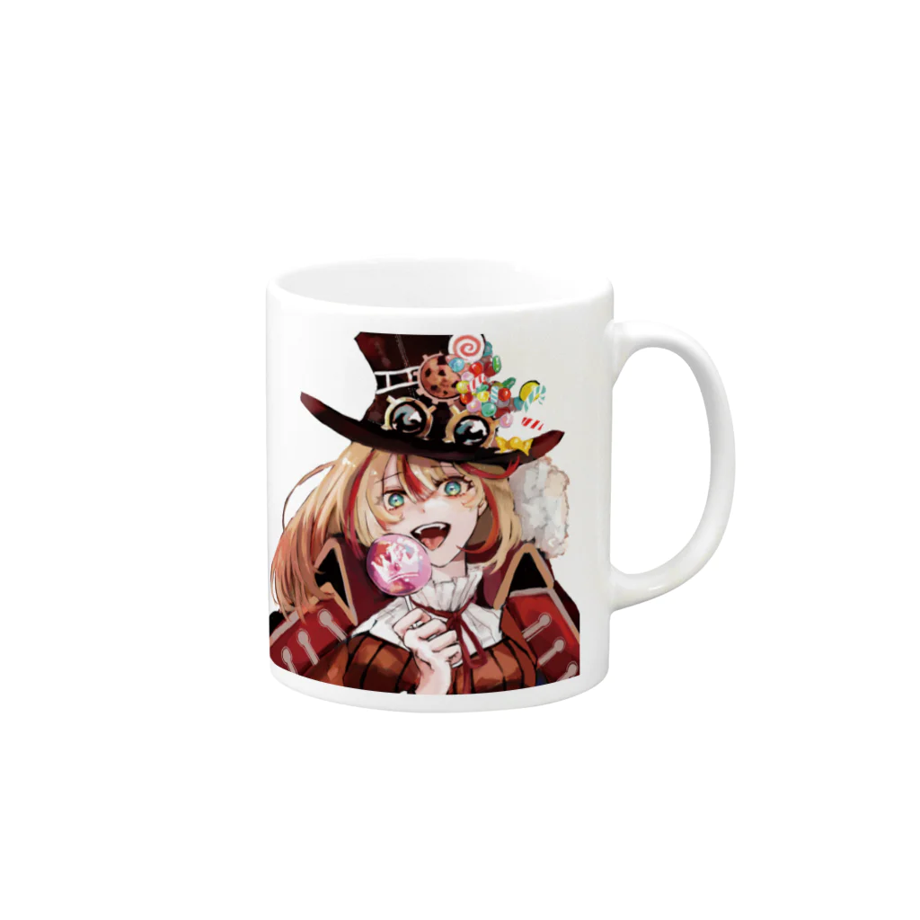 👑Byking Official Storeの波浪ヒカリ　ハロウィン衣装2022ver. Mug :right side of the handle