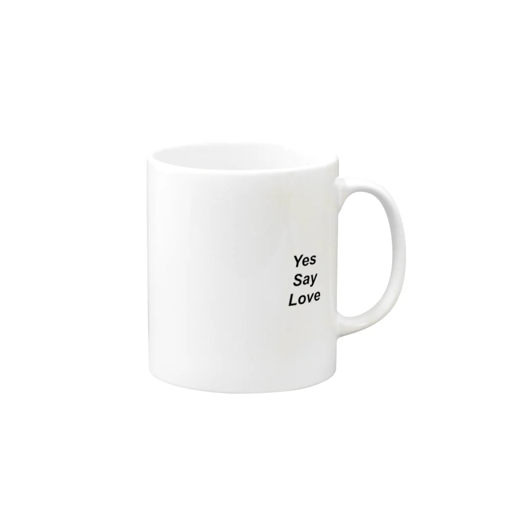 asuchiiのYes Say Love Mug :right side of the handle