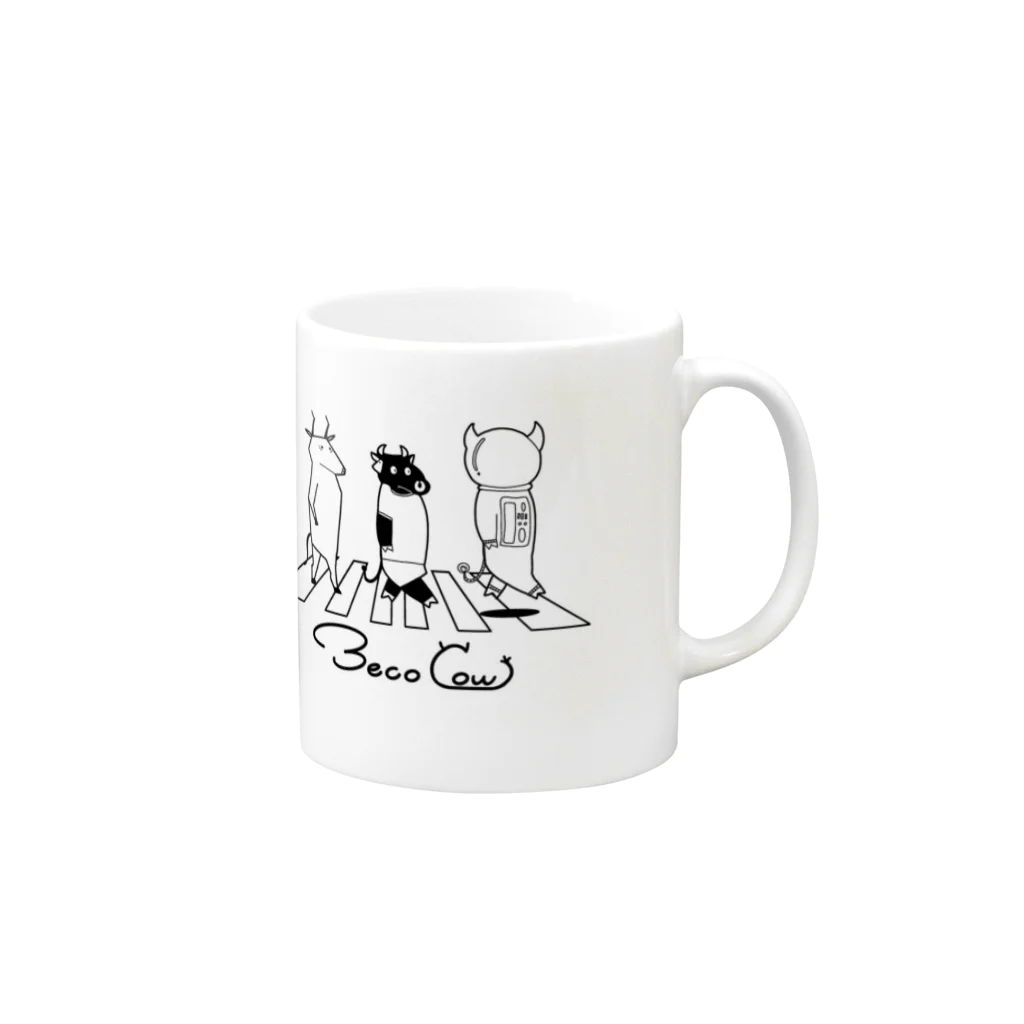 beco_cowのBeco Cow Mug :right side of the handle