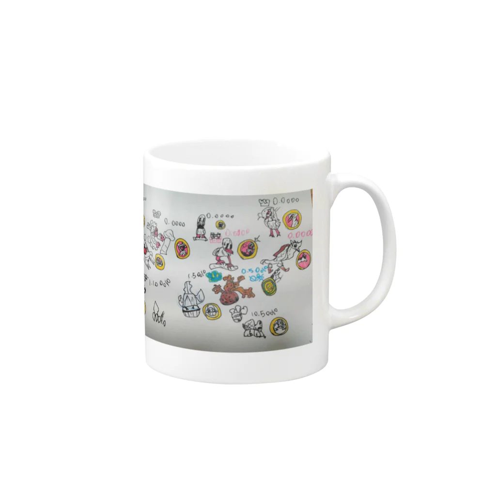 ネコキング博物館（nekoking-muesum）の珍しい動物たち Mug :right side of the handle