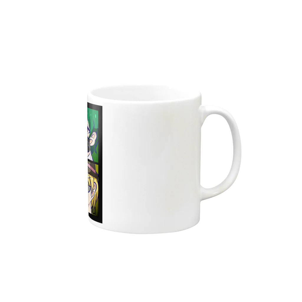 チームアルマダ・ブロードキャストエンターテイメントofficialShopのチームアルマダ・G4ゆるキャラ Mug :right side of the handle