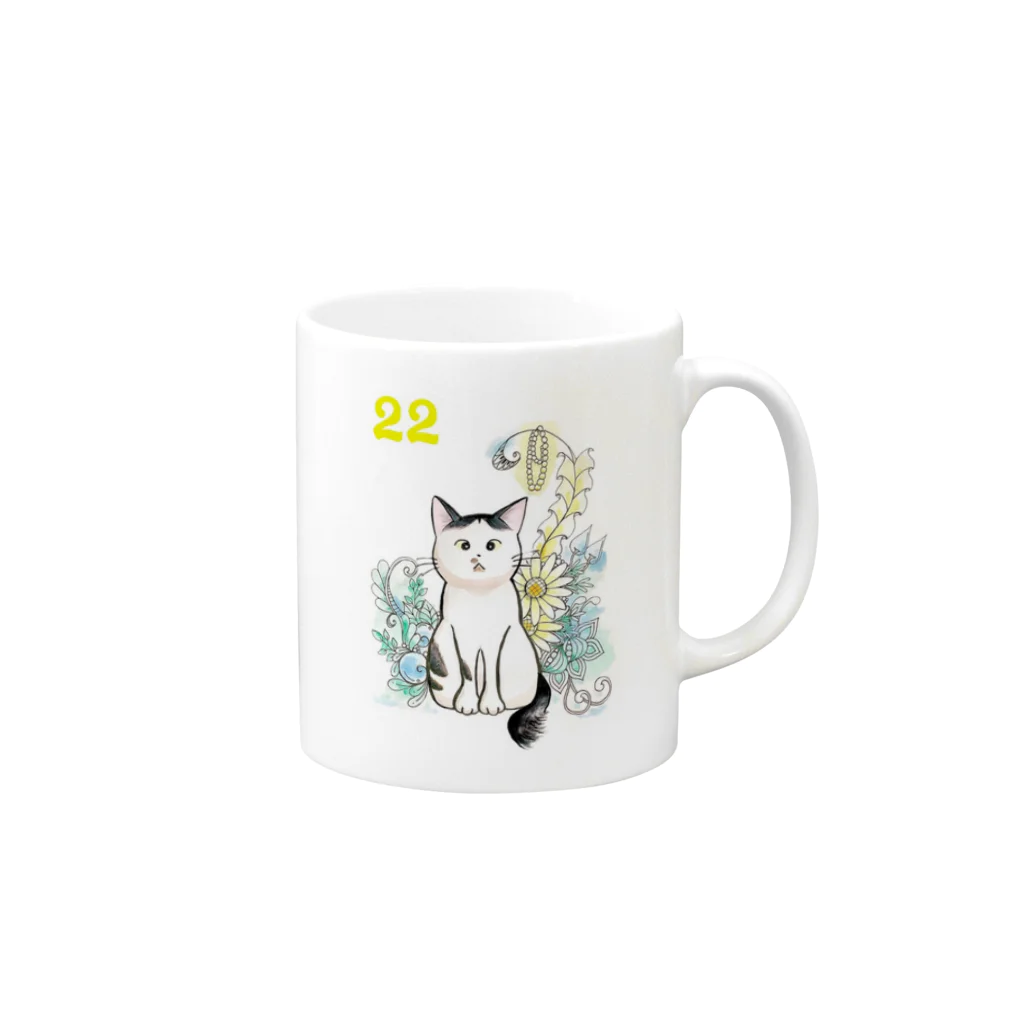 nekoshop-lienのタロウ猫店長 Mug :right side of the handle