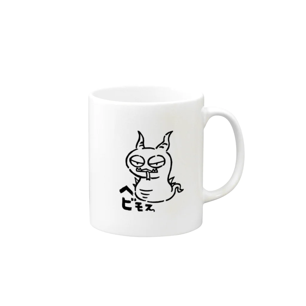 カリツォーのヘビモス Mug :right side of the handle