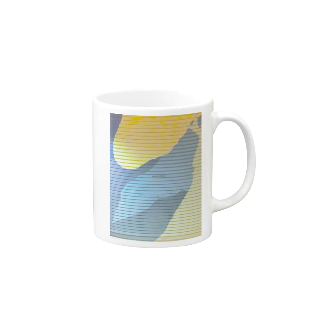 umauのカラーカモフラ Mug :right side of the handle