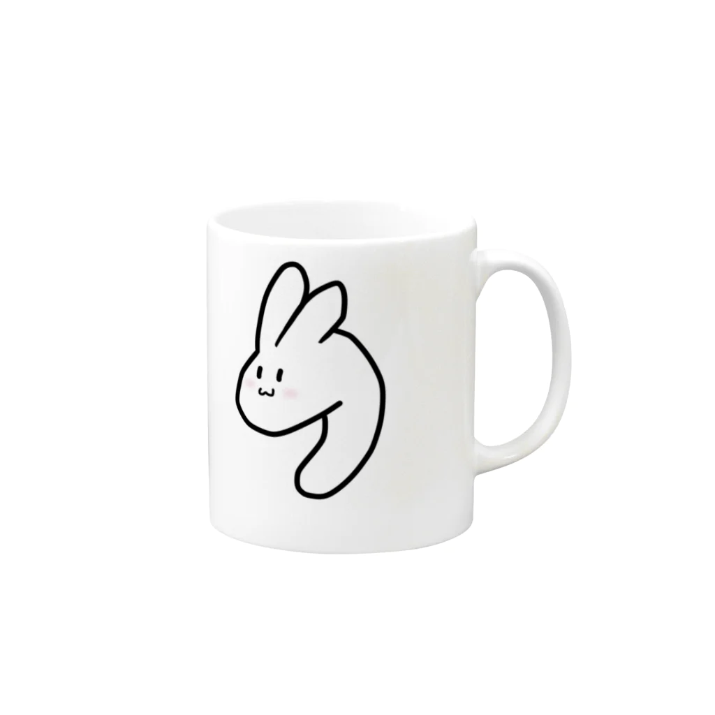 こなのうさぎのうのじ Mug :right side of the handle