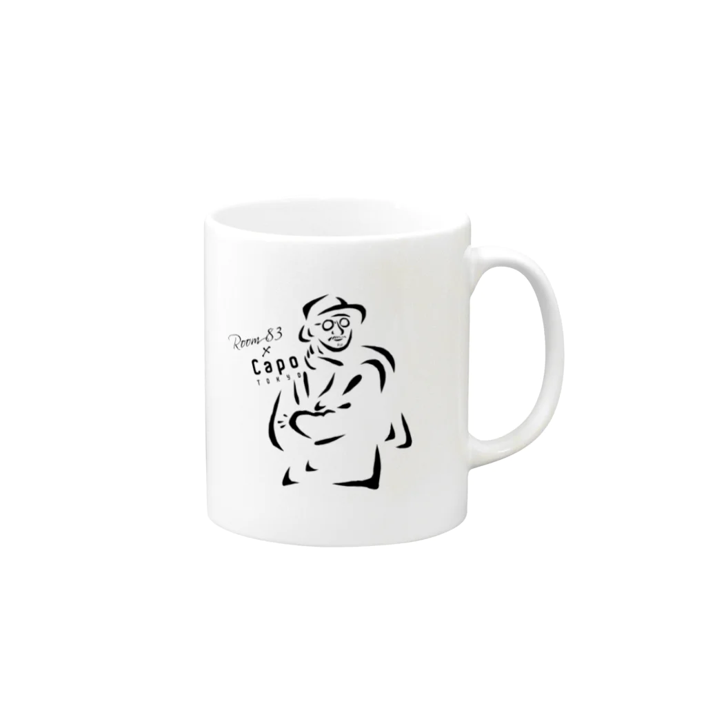 AUDIO HOLICの期間限定！Capo TOKYO × Room 83 コラボマグカップ Mug :right side of the handle