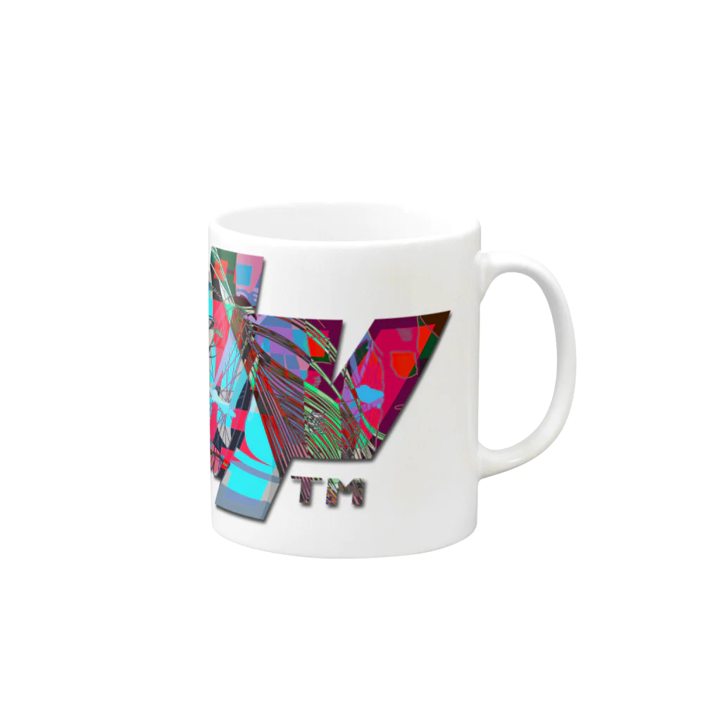 VRIGVTVSHI のアリガタシ™ Abstract Accessory Mug :right side of the handle