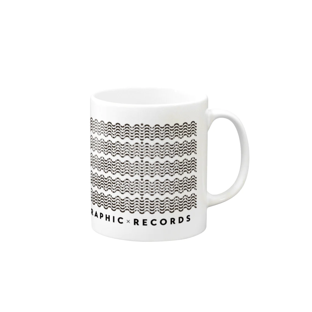 GRAPHIC × RECORDSのSniff Out　マグカップ Mug :right side of the handle