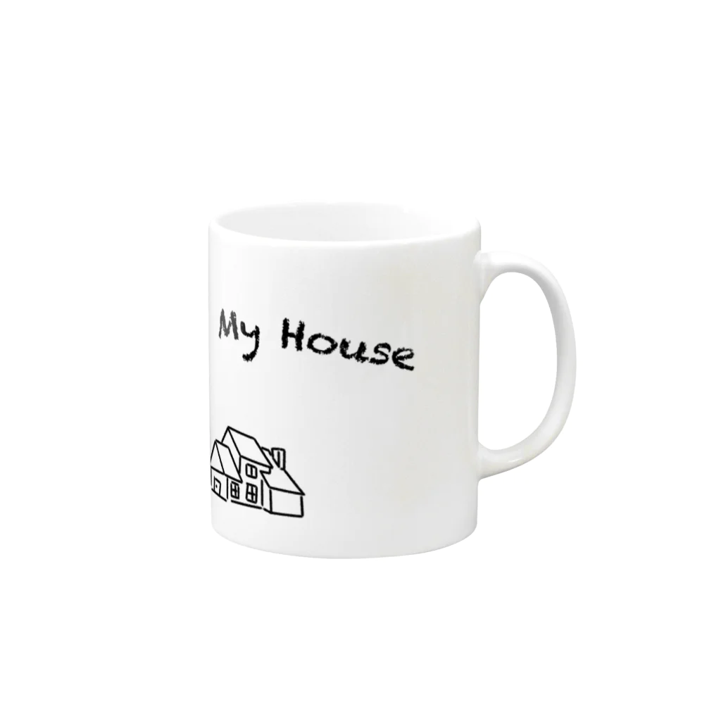 グドール励のOver My House Mug :right side of the handle