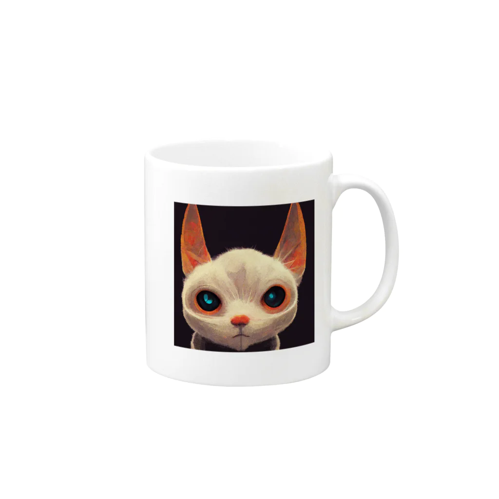 D4C Napoléonの猫 Mug :right side of the handle