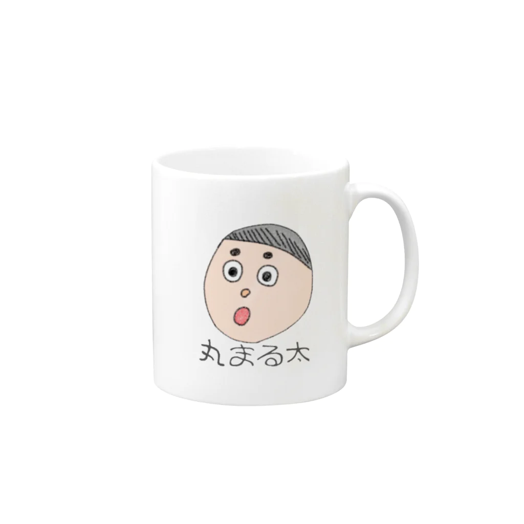 丸 まる太。シリーズの丸 まる太シリーズ2 Mug :right side of the handle