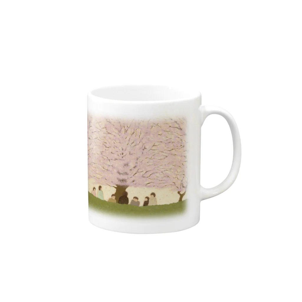 umetaroのおはなみ Mug :right side of the handle