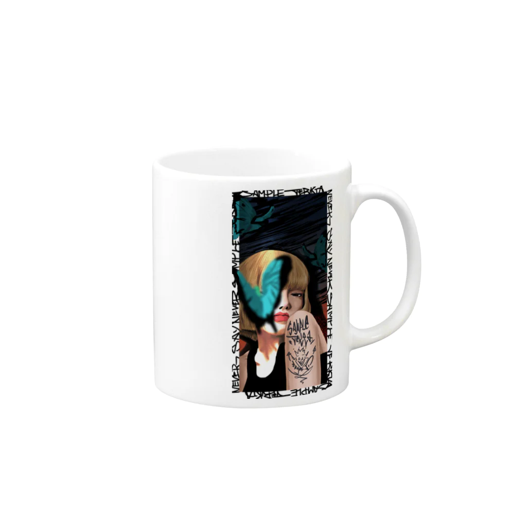 SAMPLE TERRAのAZUMI Mug :right side of the handle