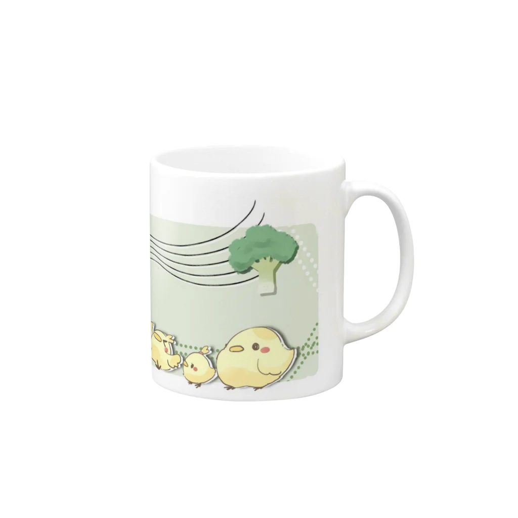 まるるんのまるカップ Mug :right side of the handle