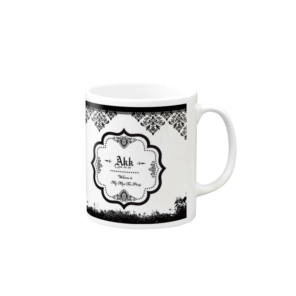 p7   のAKK Mad Tea Party Line Mug :right side of the handle