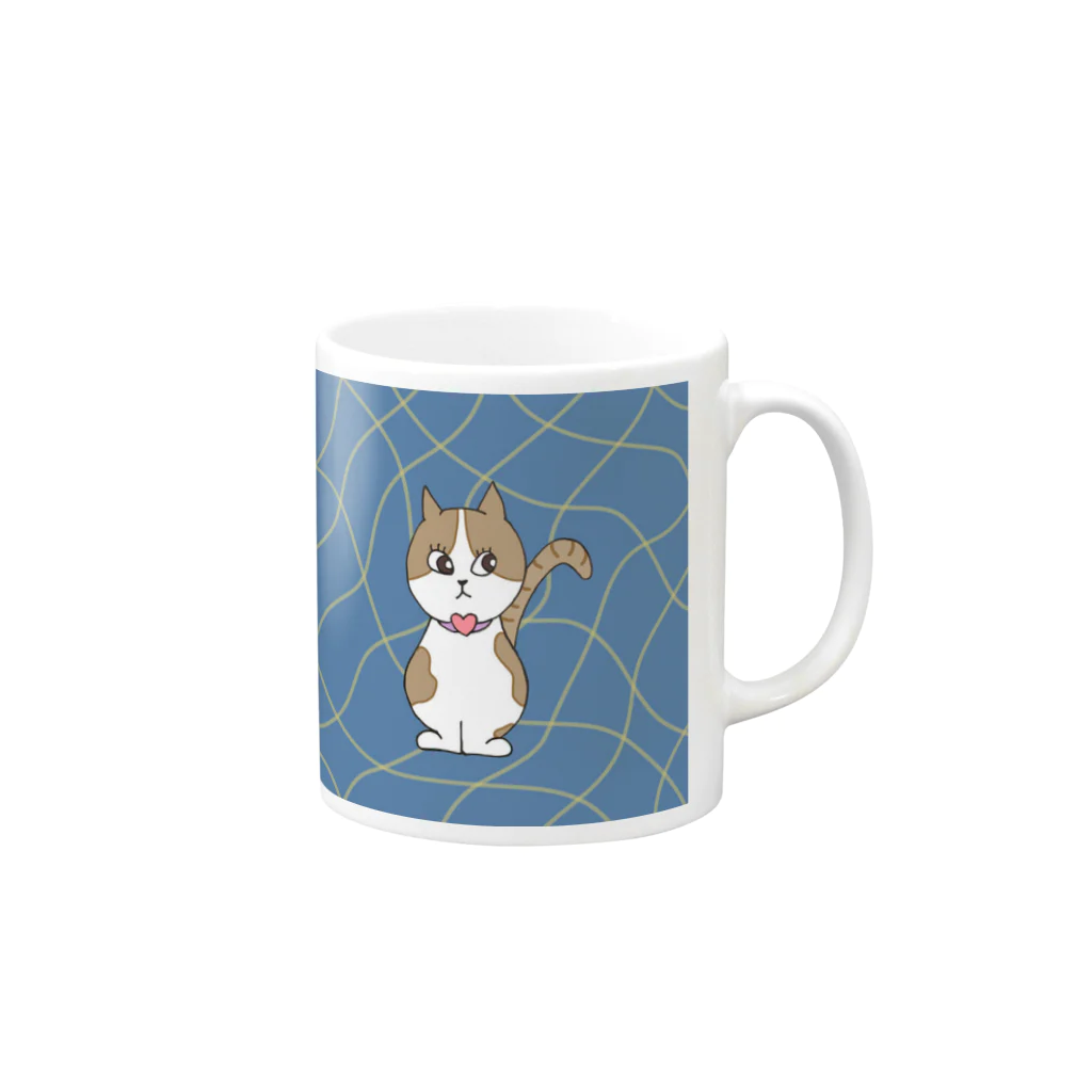 Hinanochin.shopのa cat / Timmy Mug :right side of the handle