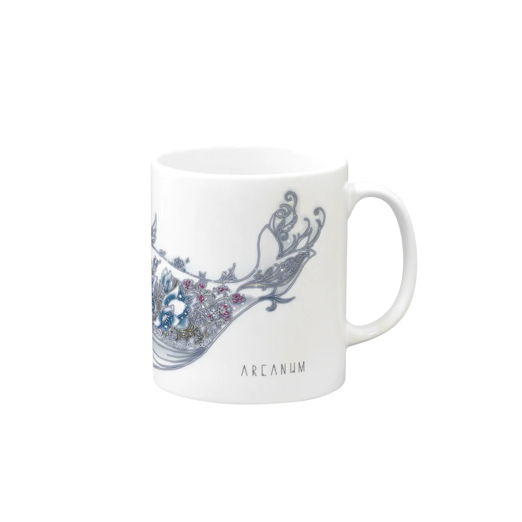 ARCANUMのARCANUM White Whale Mug :right side of the handle