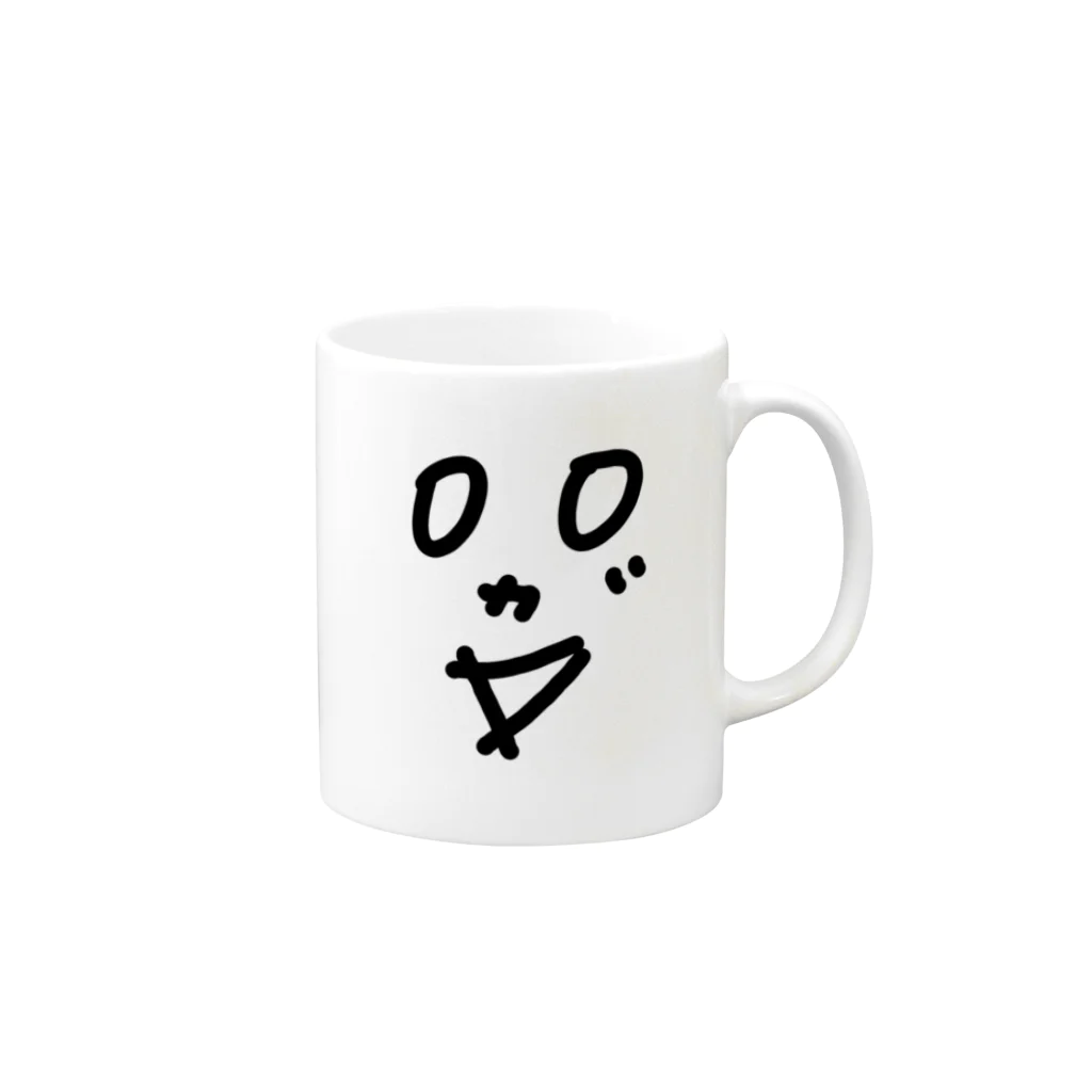 らんらんにこにこ団のおおなまえ　おおがきさん Mug :right side of the handle