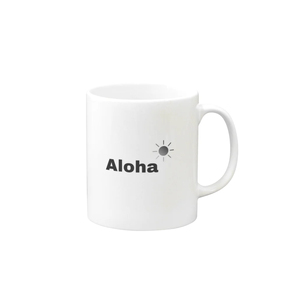 naga__のAloha☀︎ Mug :right side of the handle