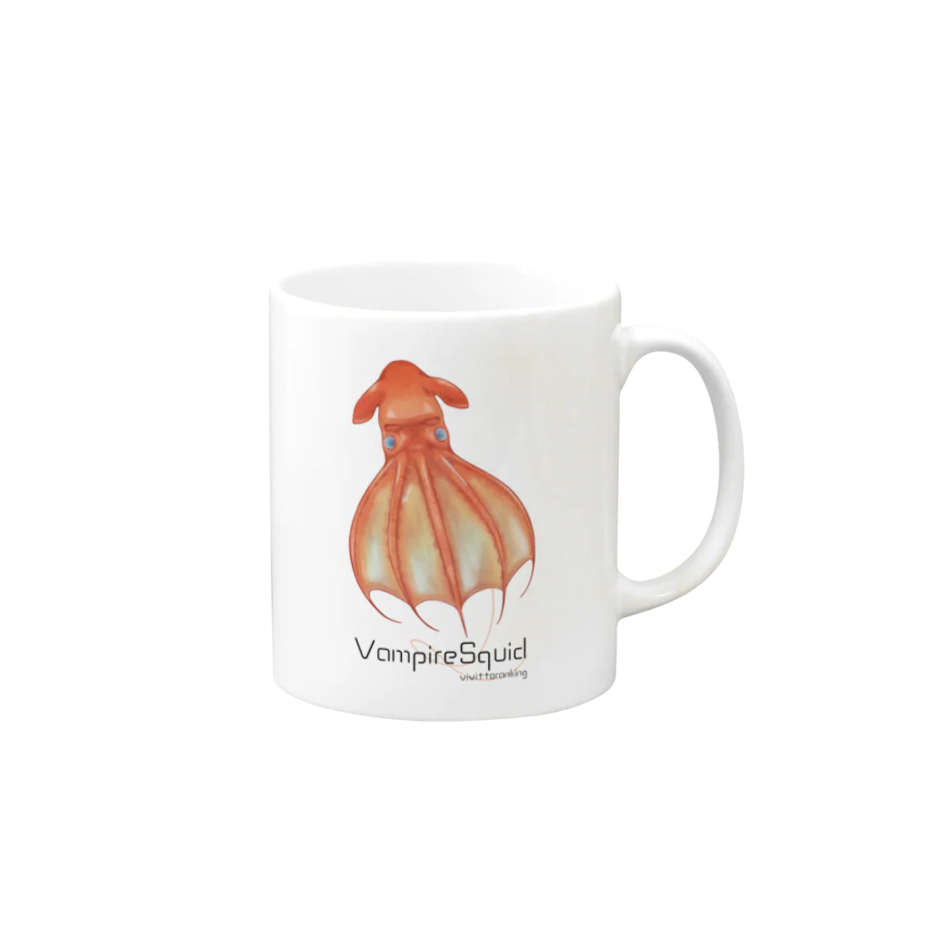 ビビッとランキング【公式】のコウモリダコ マグカップ Mug :right side of the handle