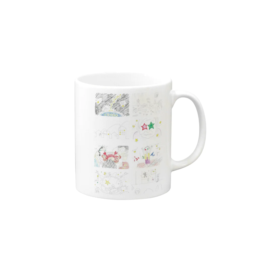 小坂保行のほしのふるよるに Mug :right side of the handle