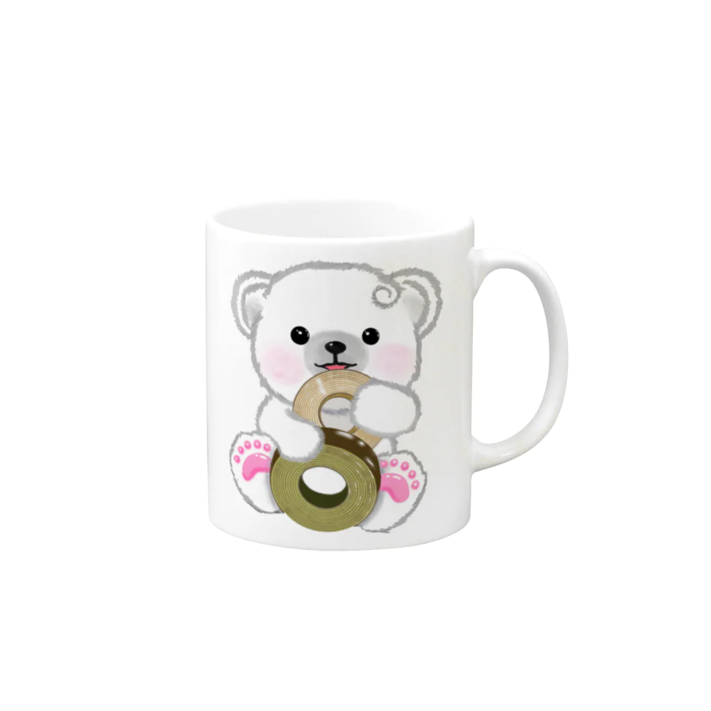 LUNAのMary mug マグカップの取っ手の右面