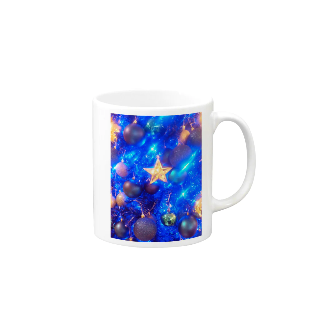 Happyちゃんのクリスマス Mug :right side of the handle