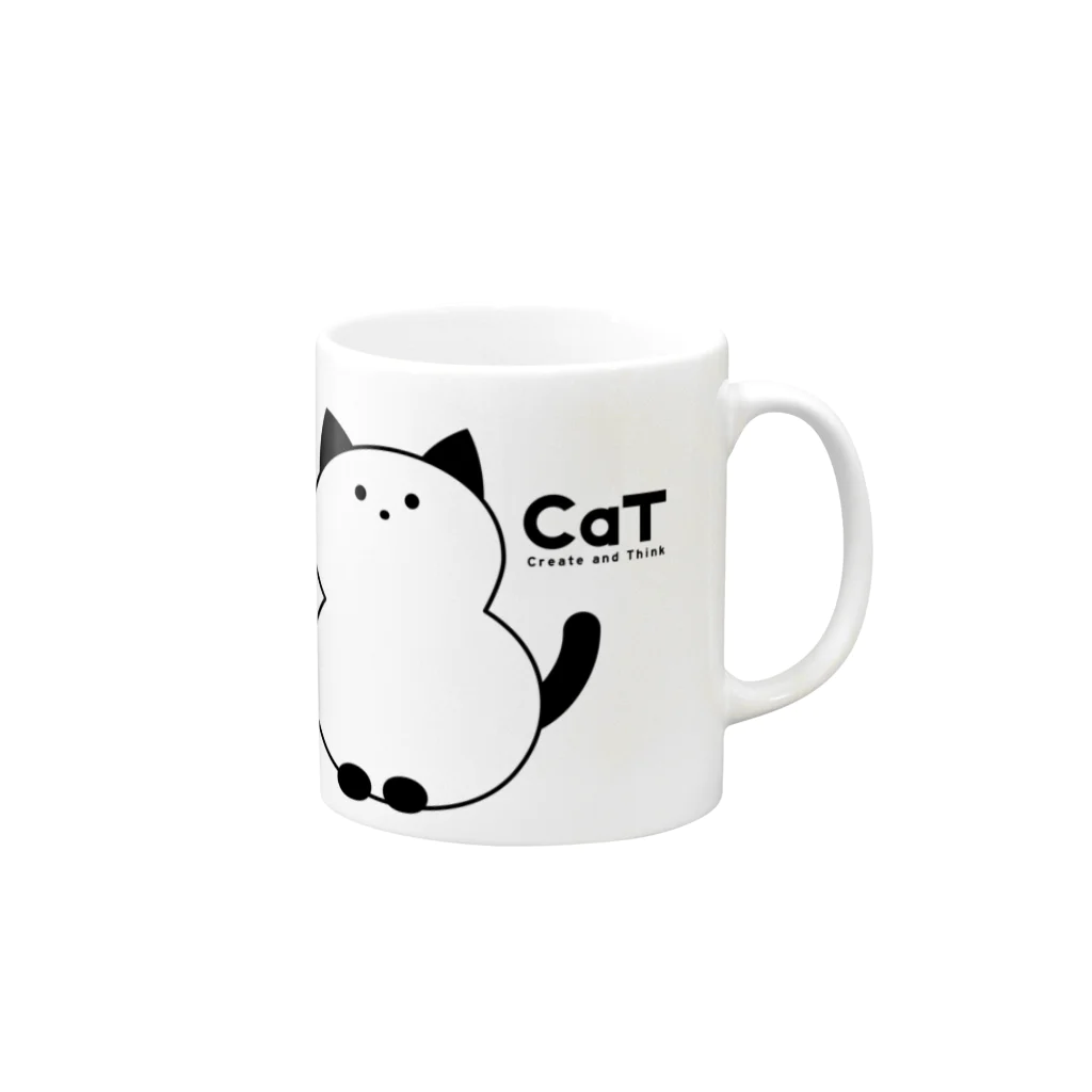 CaTのCaT - Create and Think Mug :right side of the handle