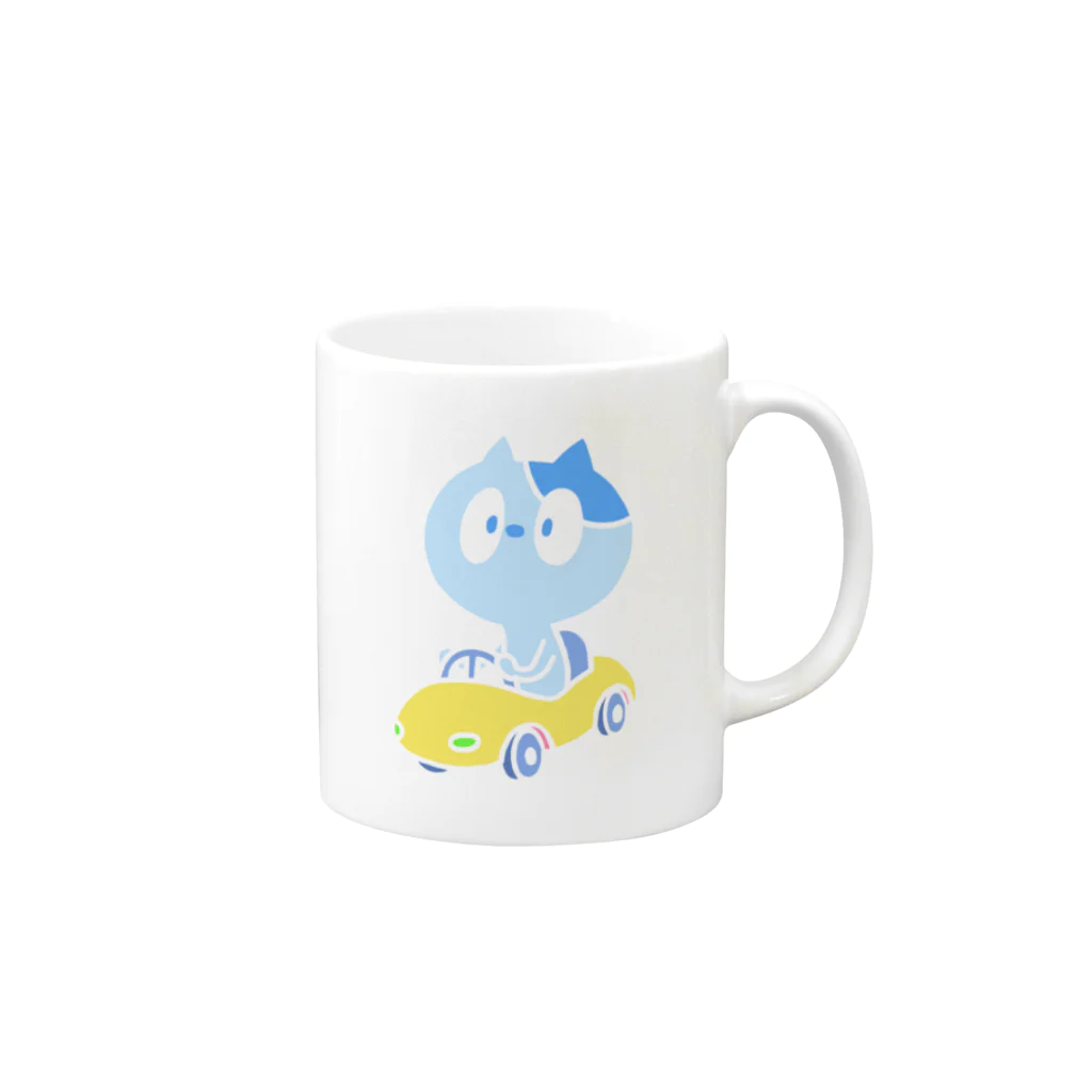 やね（Yane）のねこちゅ Mug :right side of the handle