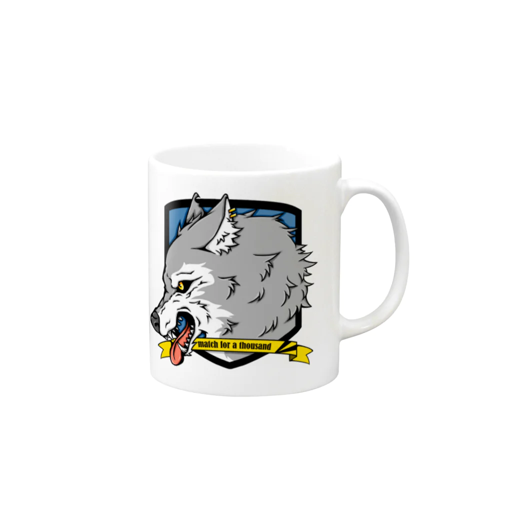 シグのオオカミ Mug :right side of the handle