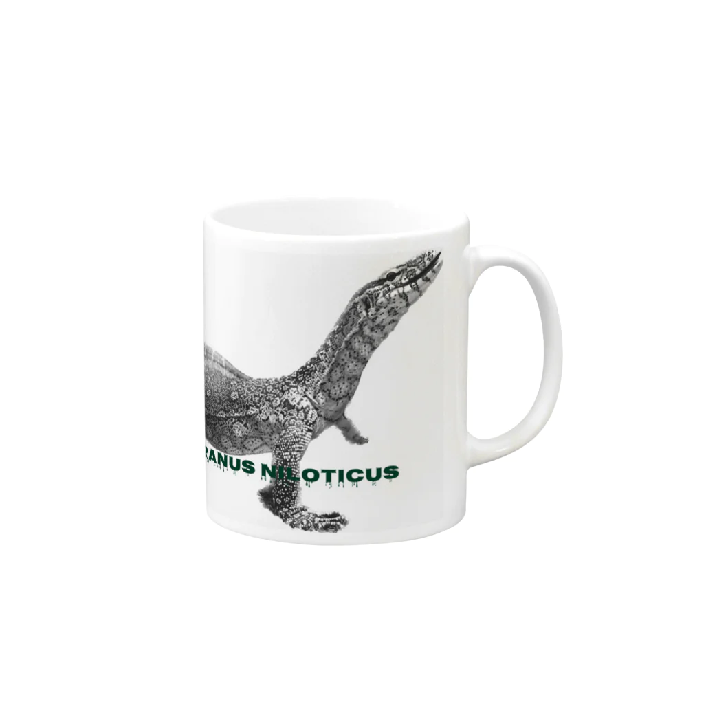 kowaniのVaranus niloticus Mug :right side of the handle