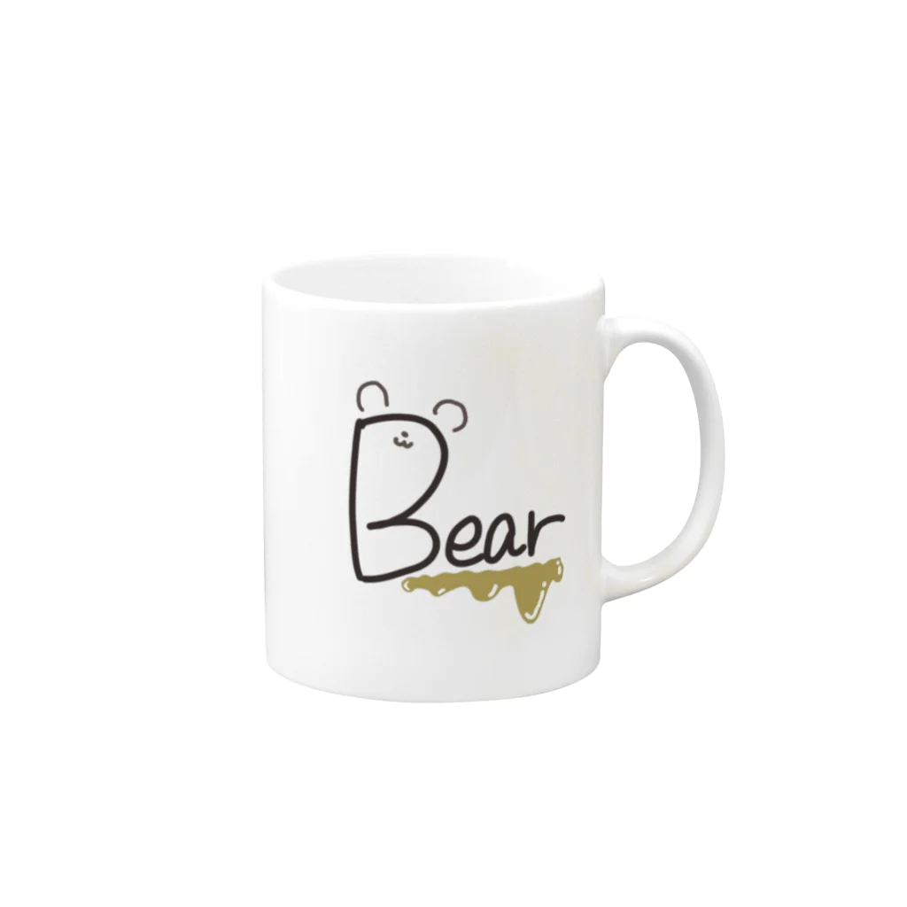 すずすずめのbear（ゆる文字シリーズ） Mug :right side of the handle