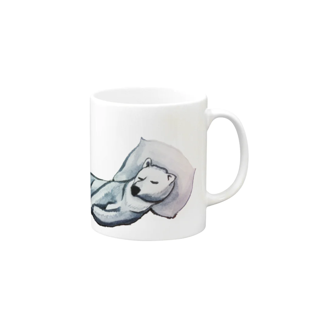 象仏店のBonne nuit KUMA Mug :right side of the handle