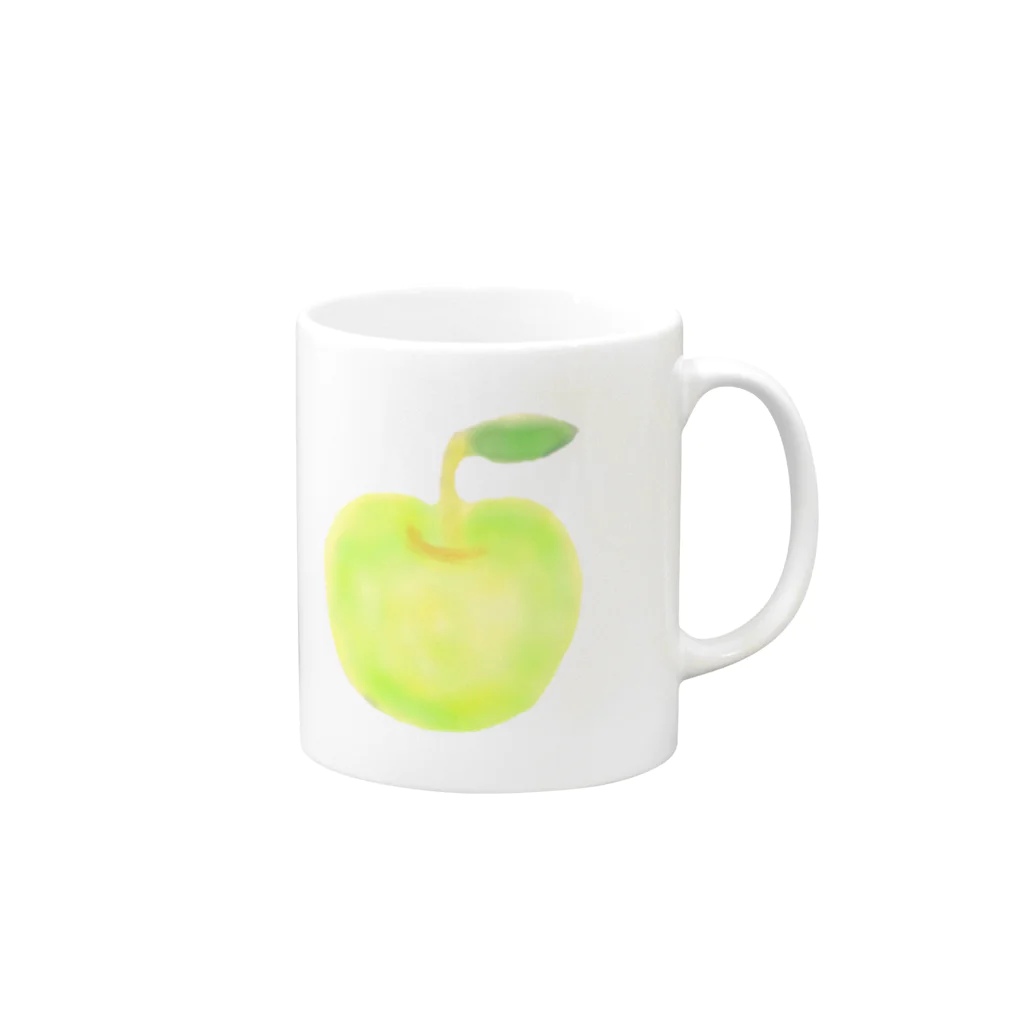 Rose Oceanの🍏幸せりんご Mug :right side of the handle