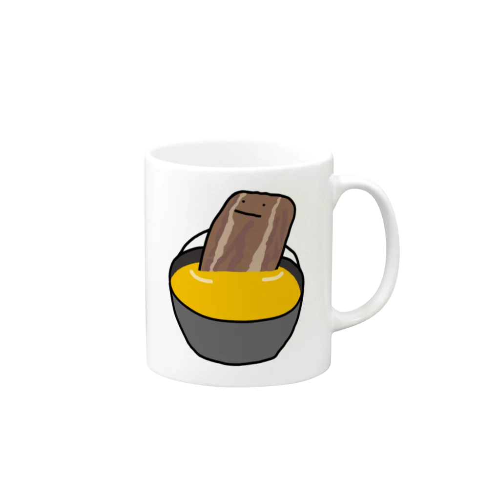 ＋Whimsyのすきやき Mug :right side of the handle