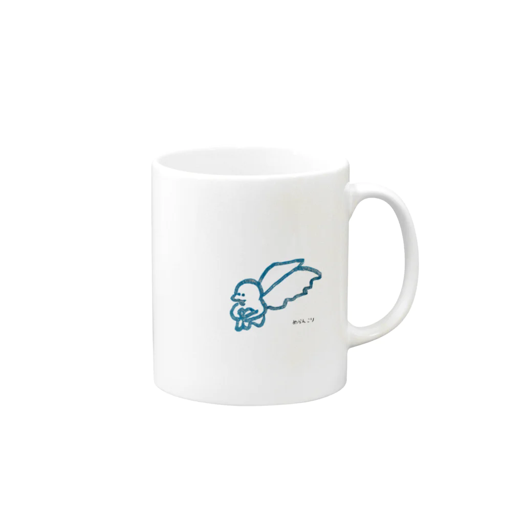 めらんこりのつかれたてんし Mug :right side of the handle