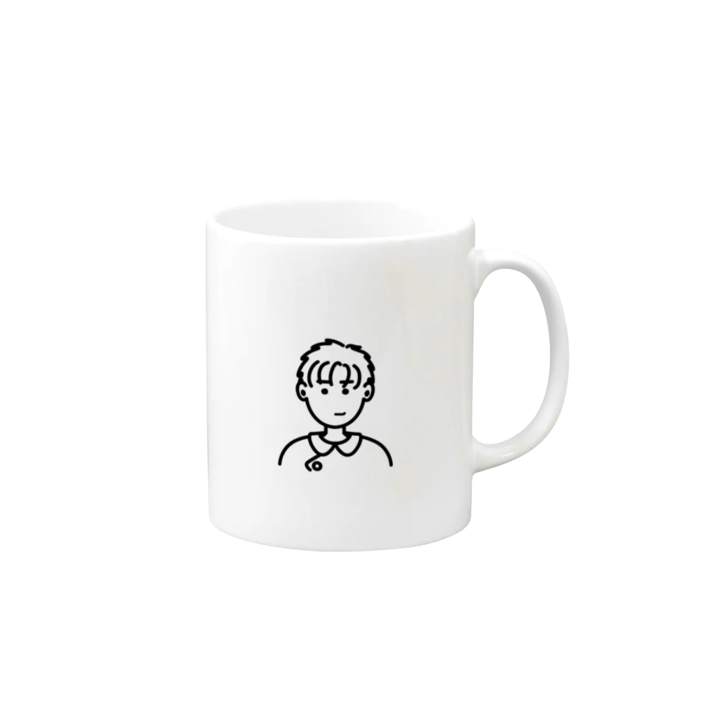 8-kokyoのナースしてる彼 Mug :right side of the handle