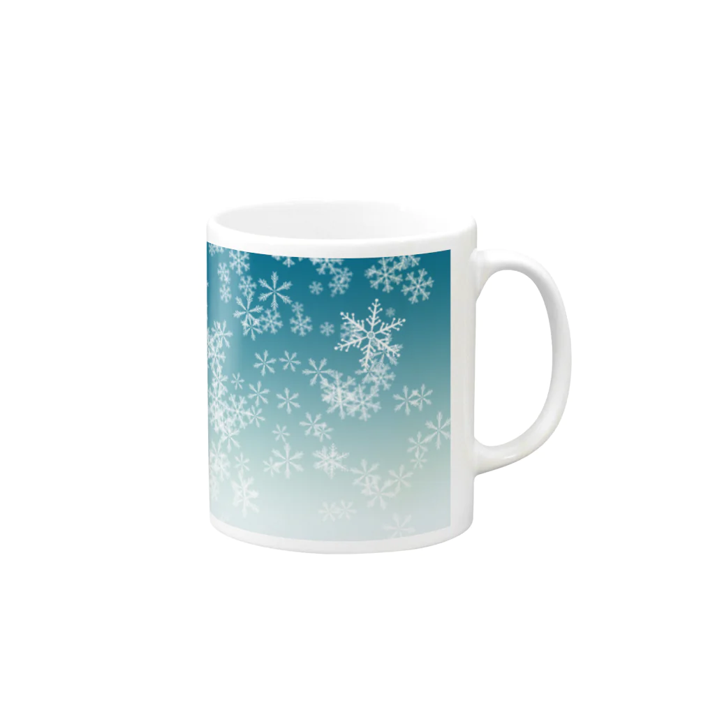 orange_honeyの雪の結晶21 Mug :right side of the handle