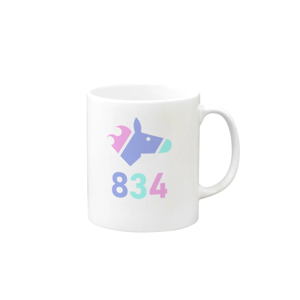 ばさし🐴 - Basashiのパステル834 Mug :right side of the handle