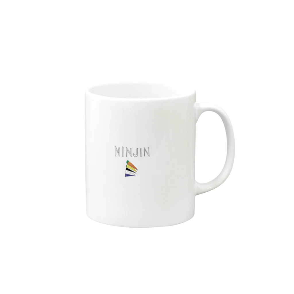 1234highschoolのNINJIN（マグカップ） Mug :right side of the handle