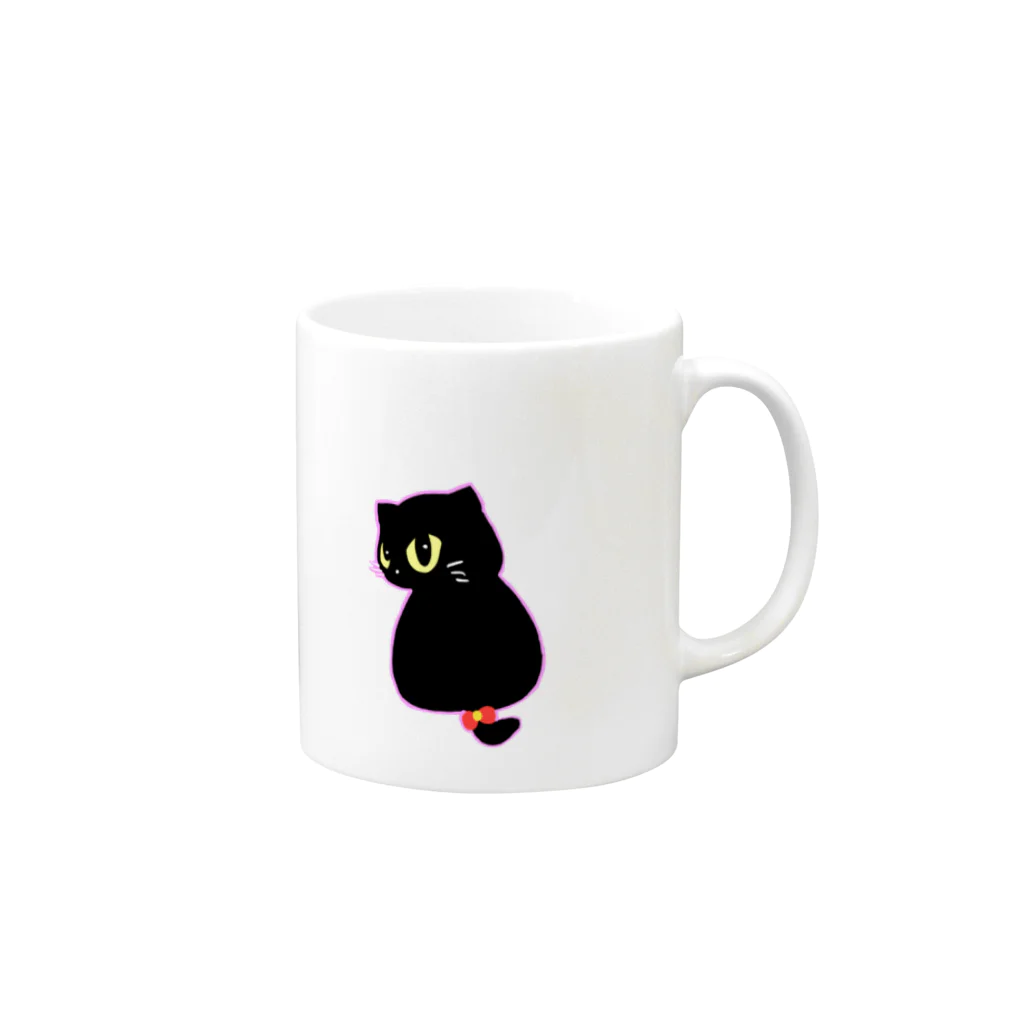 なぞのねこのなぞのねこ Mug :right side of the handle