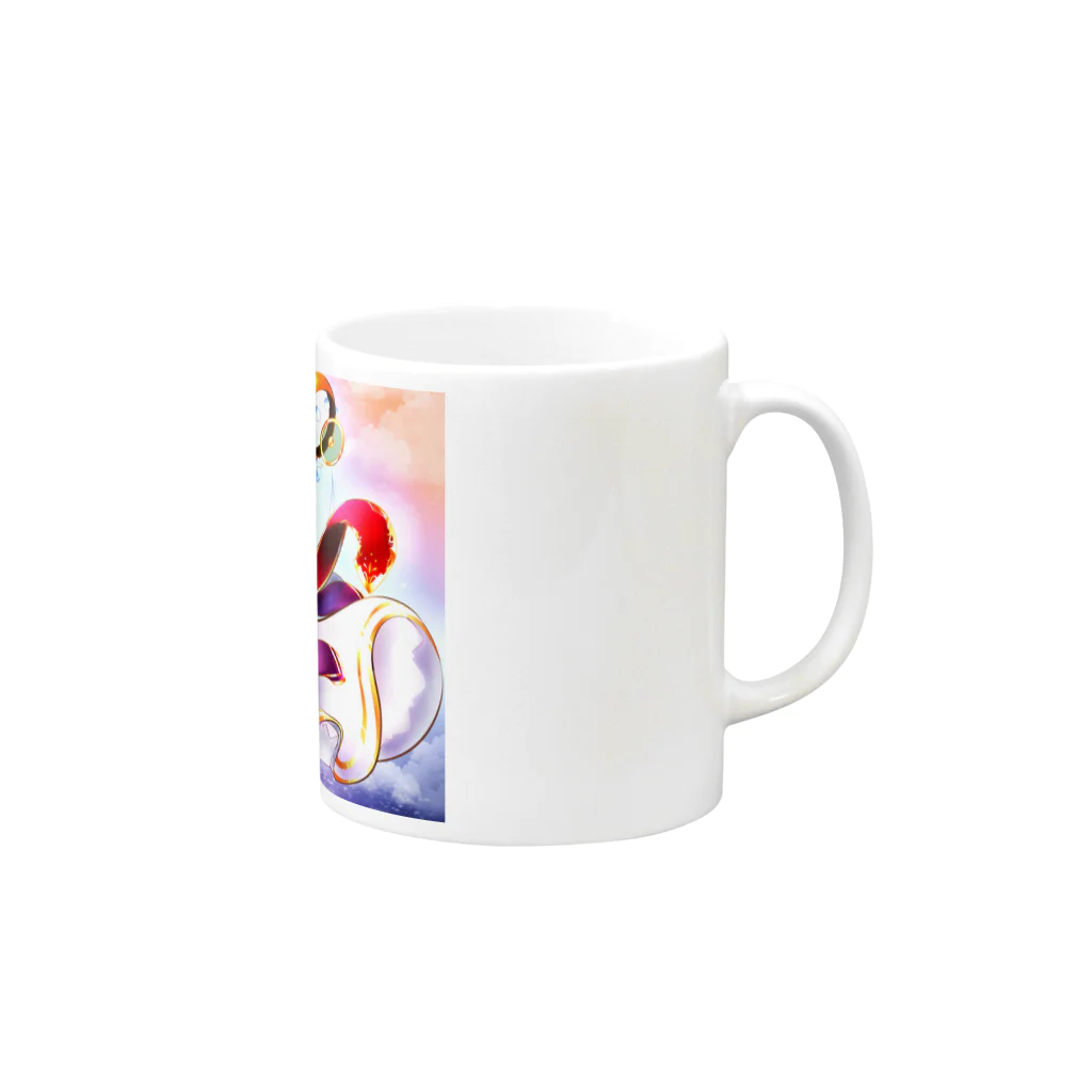 桜さつき と 神楽鈴の天空ノ巫女 Mug :right side of the handle