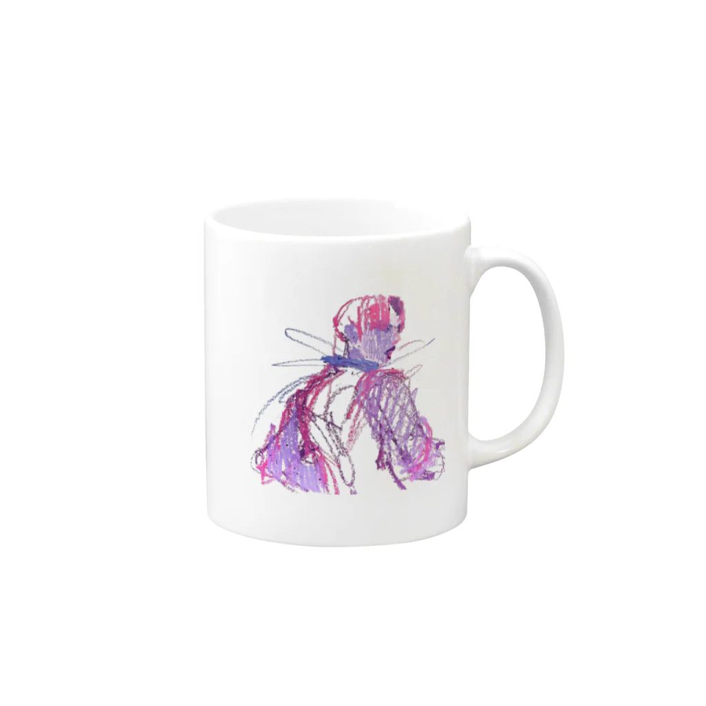 羽化の재윤 color Mug :right side of the handle