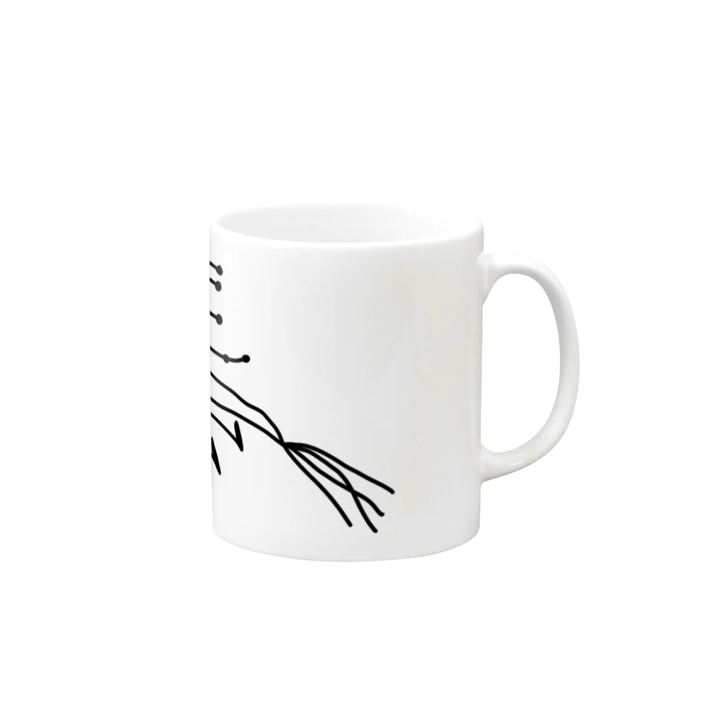 クラゲゴリラのきんぐおぶへりんぐす Mug :right side of the handle