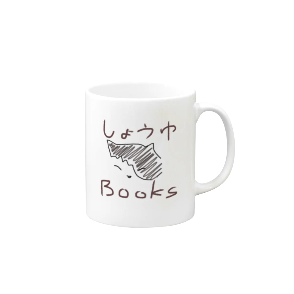 nakajima_nakajiのしょうゆBOOKS Mug :right side of the handle