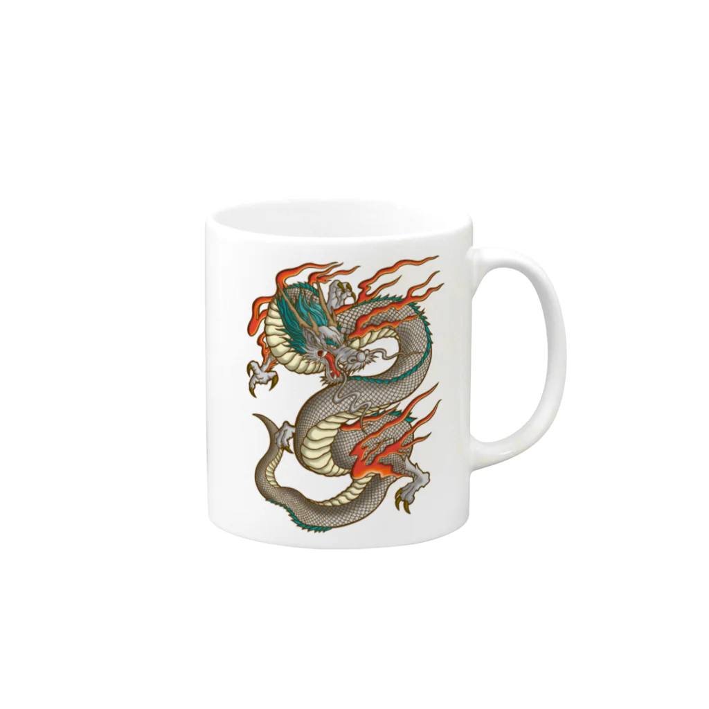 Siderunの館 B2の白龍 Mug :right side of the handle