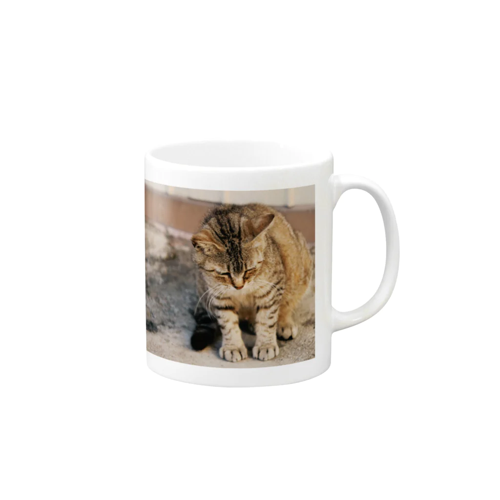 Sayuの猫ちゃんの休日 Mug :right side of the handle